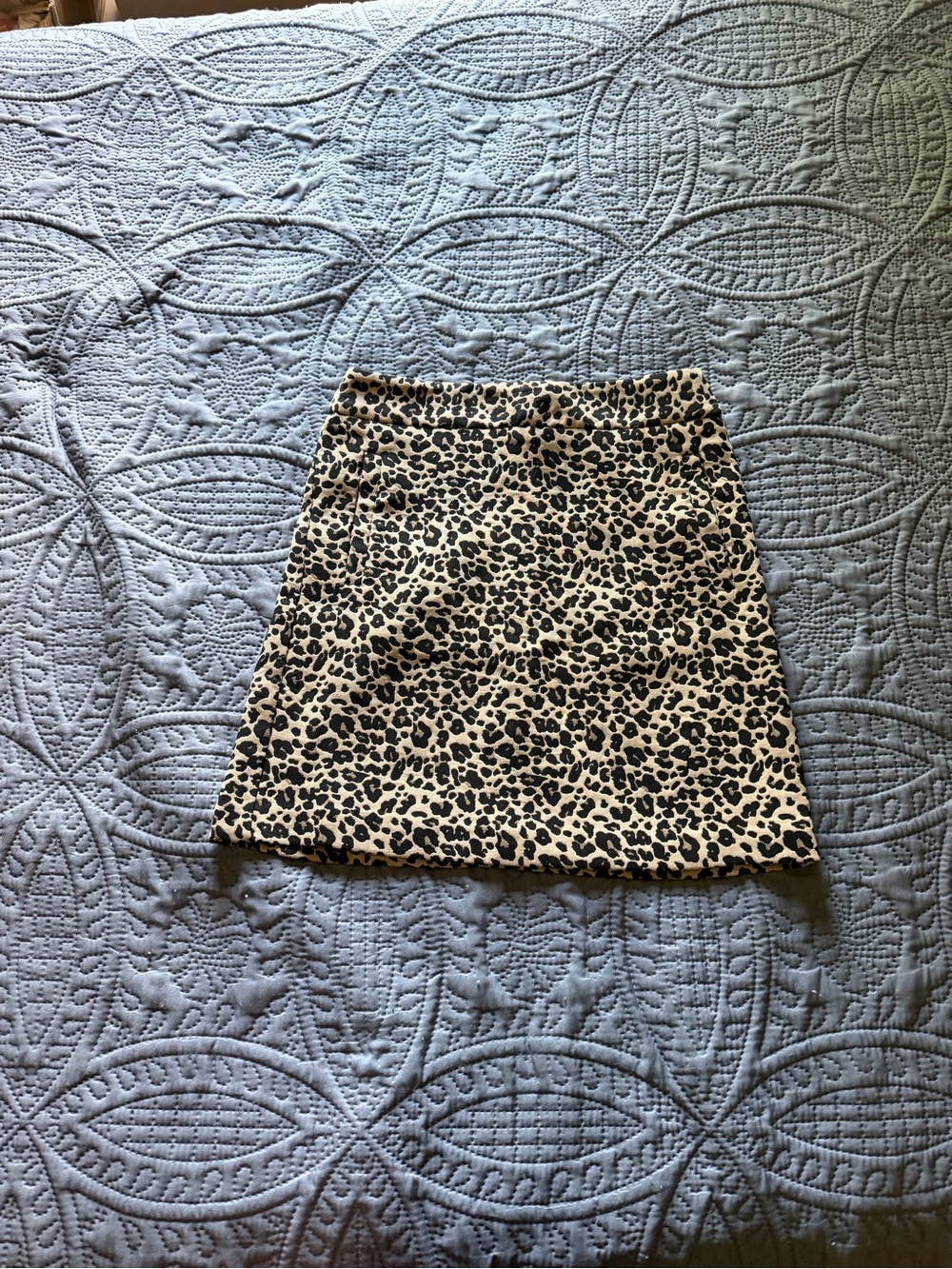 Loft Leopard Print Mini Skirt - Beige/Black